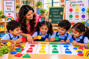 color sorting fun in the classroom (1)