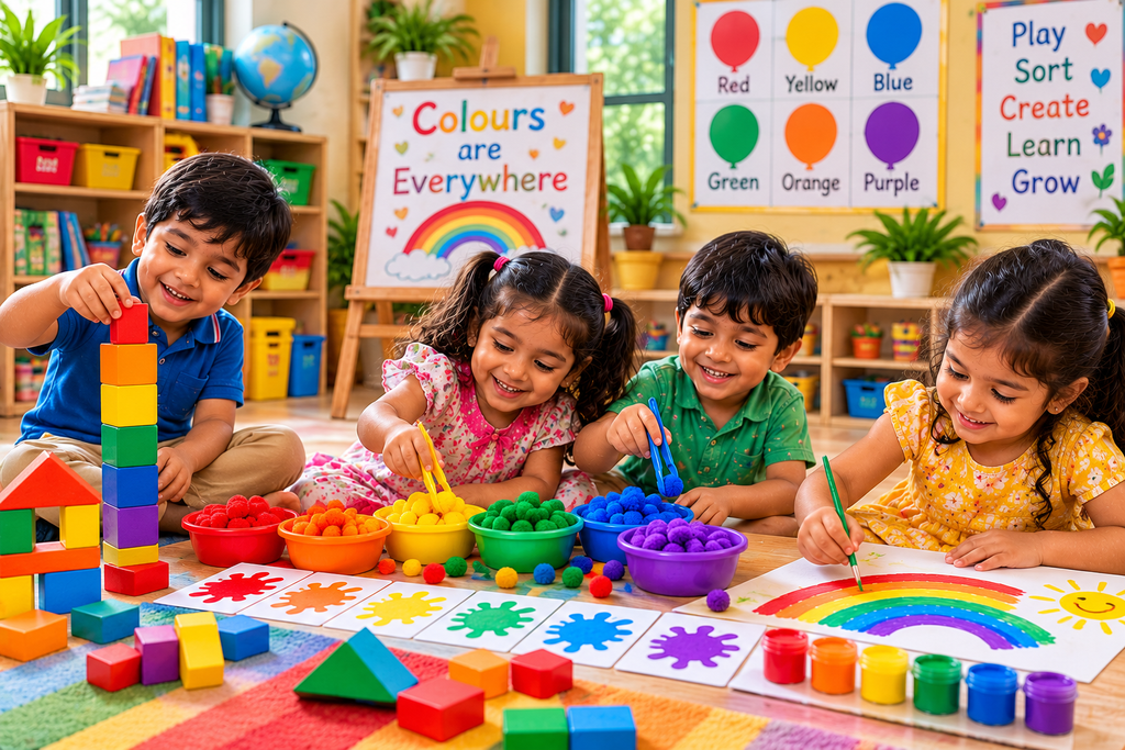colorful classroom learning adventure