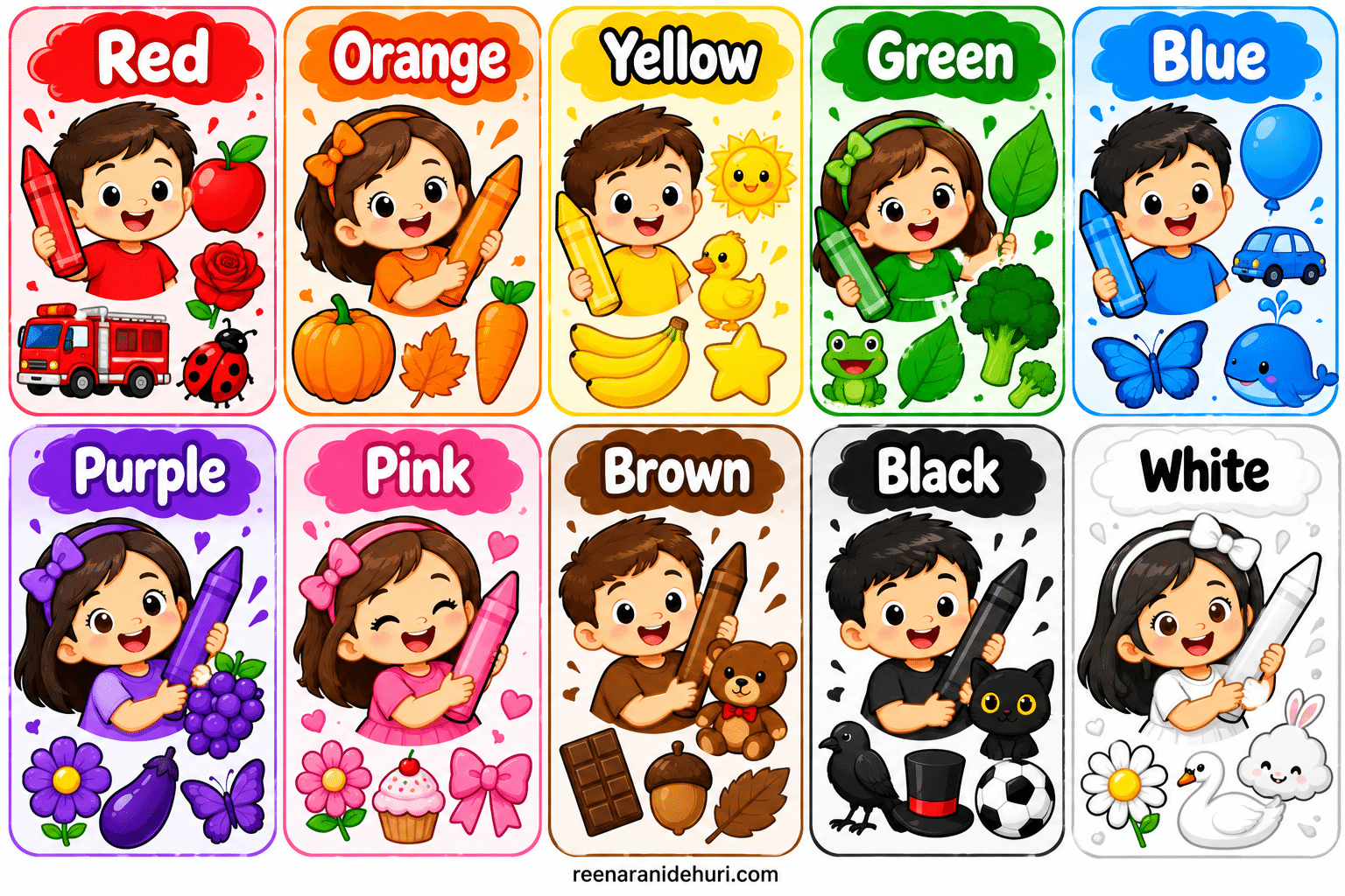 Printables Kindergarten Colours Chart