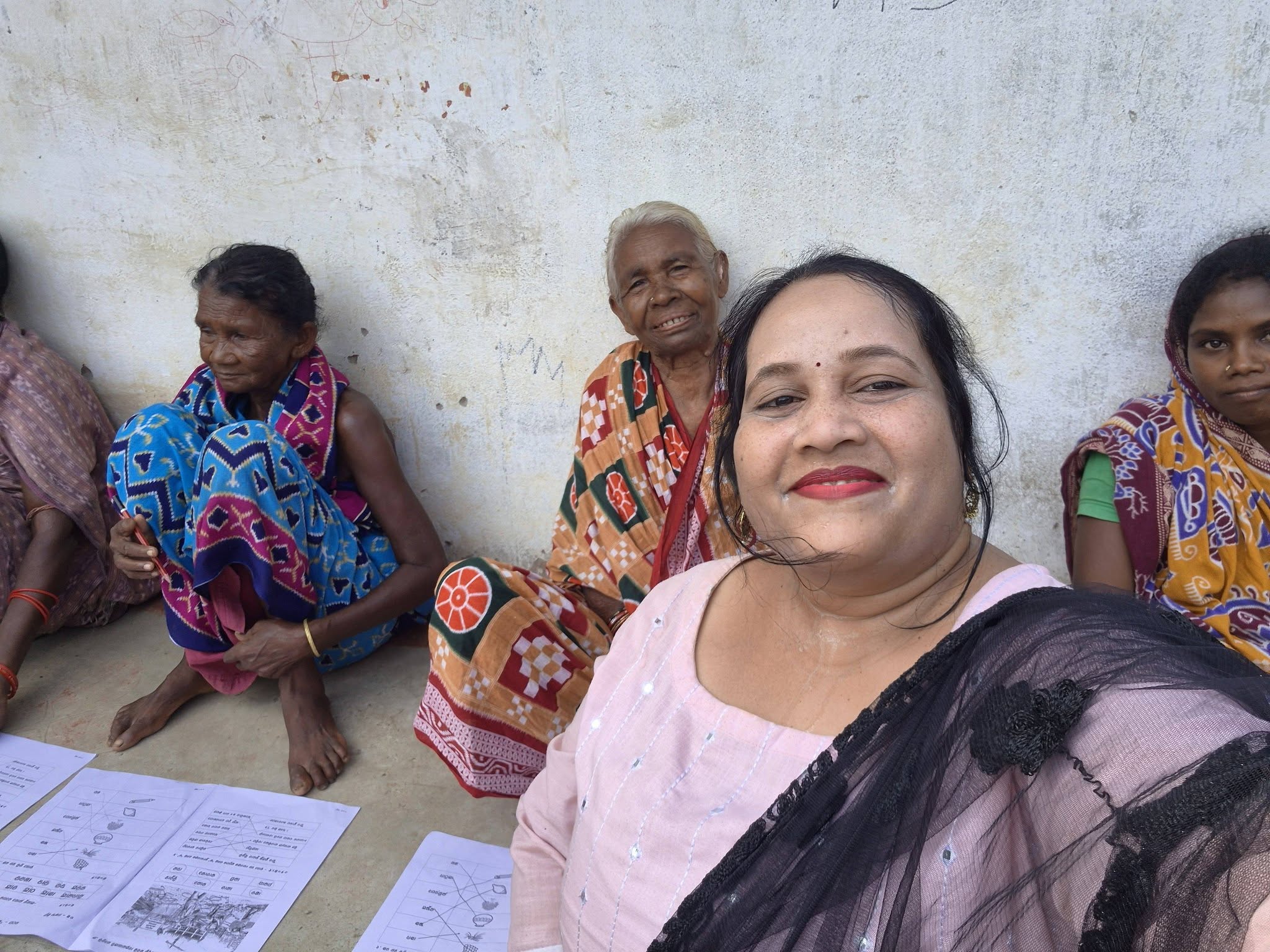 My First ULLAS Test in My New School Reena with adult participants during the ULLAS test