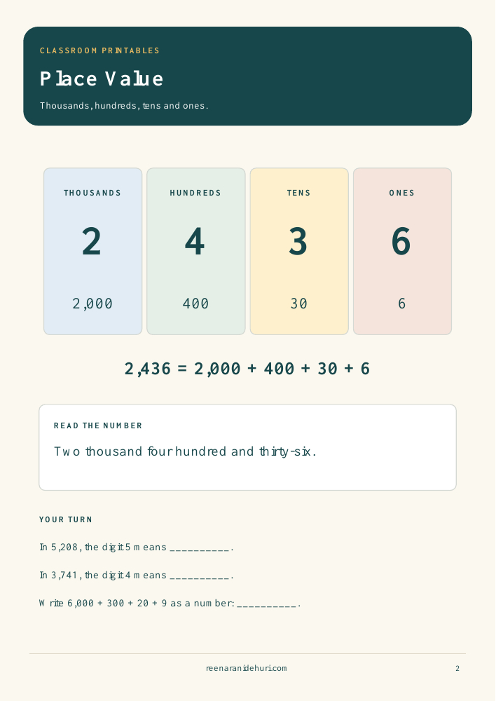 Printables - Reena Rani Dehuri